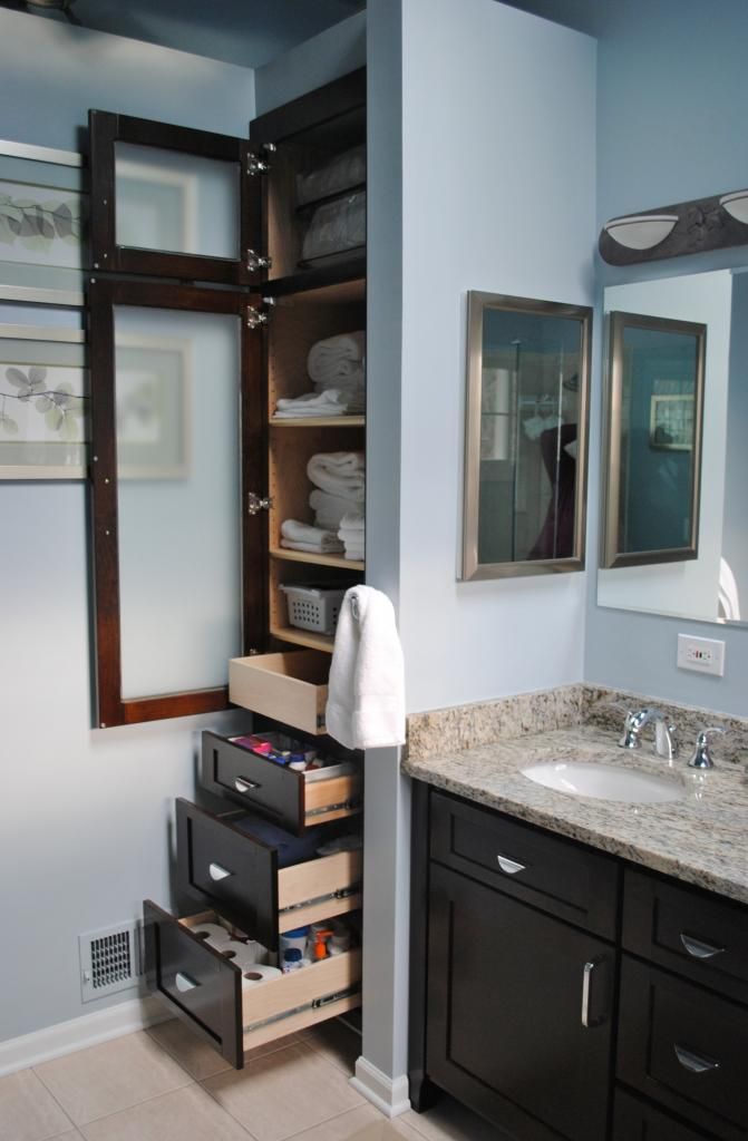 Building Bathroom Linen Cabinets